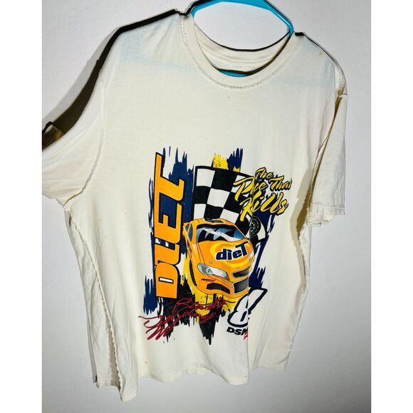 Diet Starts Monday Racing Tee The Pace That Kills Graphic Shirt Size L Streetwea - Picture 3 of 5